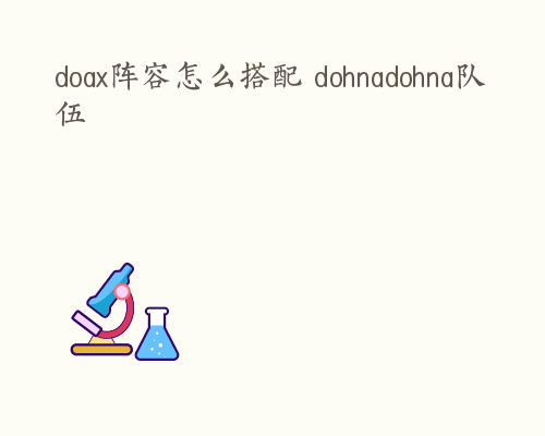 doax阵容怎么搭配 dohnadohna队伍