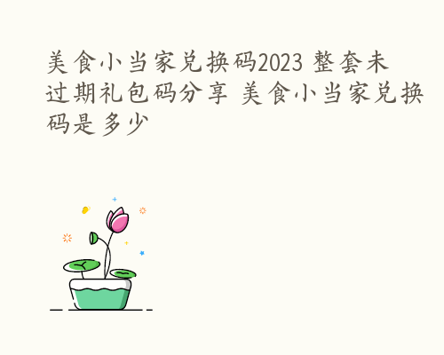 美食小当家兑换码2023 整套未过期礼包码分享 美食小当家兑换码是多少