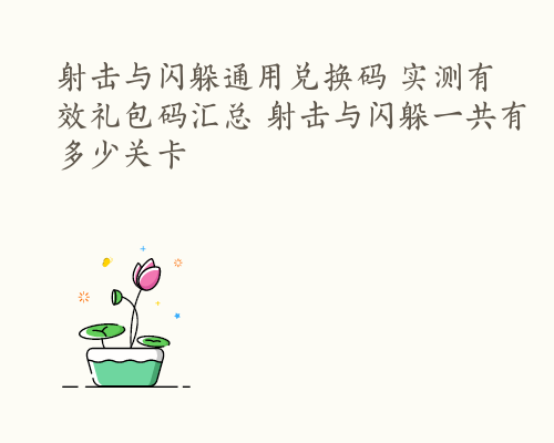 射击与闪躲通用兑换码 实测有效礼包码汇总 射击与闪躲一共有多少关卡