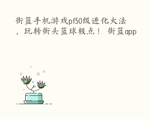 街篮手机游戏pf50级进化大法，玩转街头篮球极点！ 街篮app