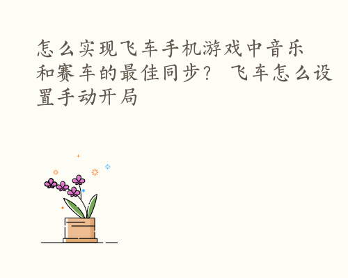 怎么实现飞车手机游戏中音乐和赛车的最佳同步？ 飞车怎么设置手动开局