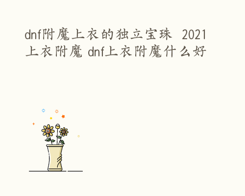 dnf附魔上衣的独立宝珠  2021上衣附魔 dnf上衣附魔什么好