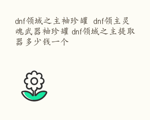 dnf领域之主袖珍罐  dnf领主灵魂武器袖珍罐 dnf领域之主提取器多少钱一个