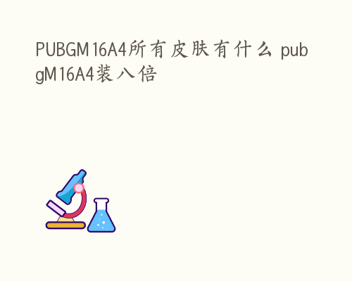 PUBGM16A4所有皮肤有什么 pubgM16A4装八倍