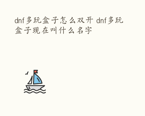 dnf多玩盒子怎么双开 dnf多玩盒子现在叫什么名字